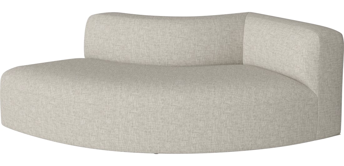 Bolia Modul de Colț Curbat Angle Mic 90 - Dreapta Nantes - Țesătură Netedă, Nisip 198×108×67 cm 1