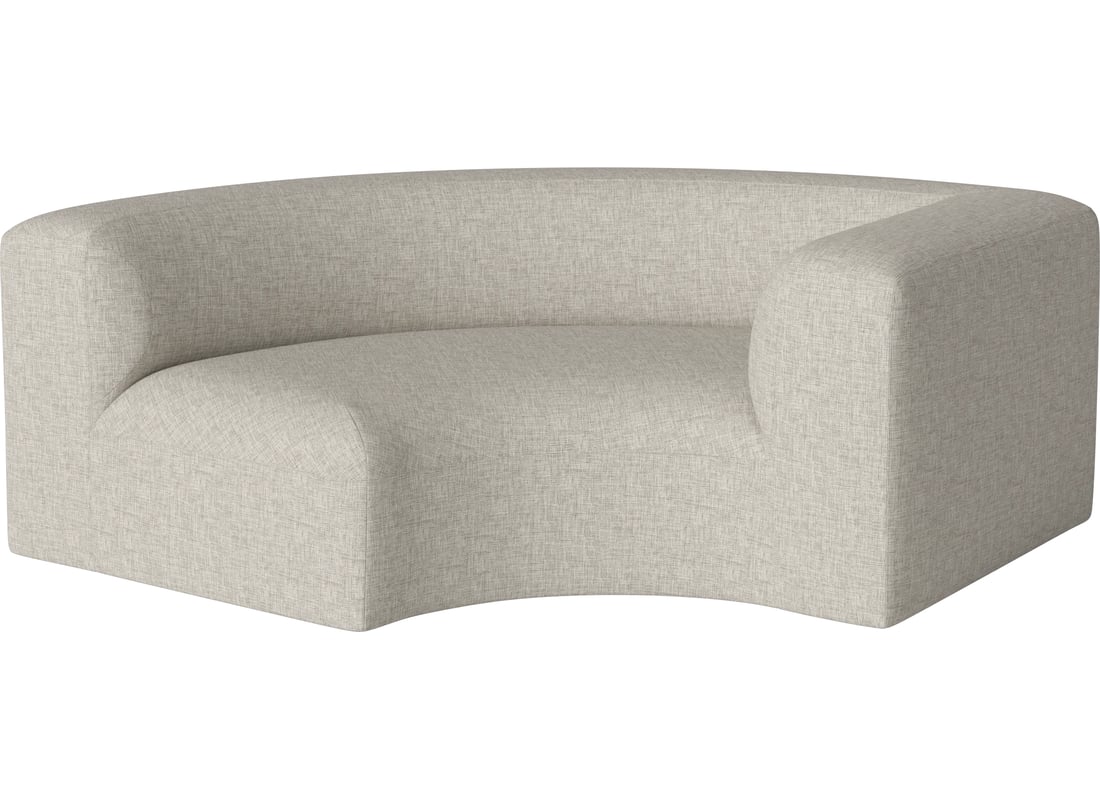 Bolia Modul de Colț Curbat Angle Mare 90 - Dreapta Nantes - Țesătură Netedă, Nisip 198×108×67 cm 2