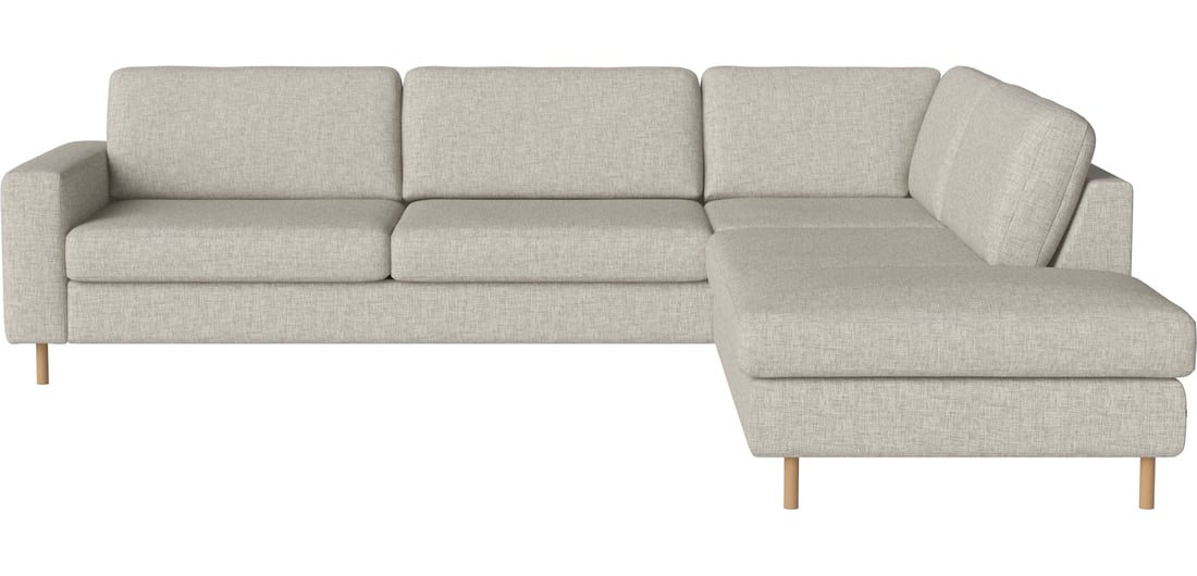 Bolia Canapea Modulară de Colț Scandinavia 5-Locuri cu Open-End Dreapta Nantes - Țesătură Netedă, Nisip 281×92×78 cm 1