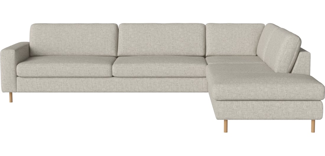 Bolia Canapea Modulară de Colț Scandinavia 6-Locuri cu Open-End Dreapta Nantes - Țesătură Netedă, Nisip 311×92×78 cm 1