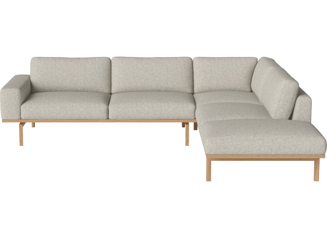 Bolia Canapea Colțar Elton 6 Locuri cu Open End - Dreapta Nantes - Țesătură Fină, Nisip 300×100×77 cm 2
