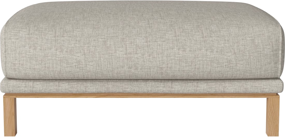 Bolia Puf Cosy Nantes - Țesătură Netedă, Nisip 106×65×44 cm 1
