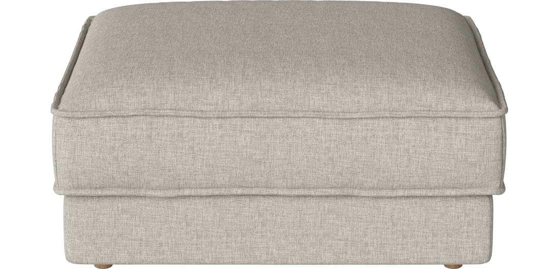 Bolia Puf Noora 90×90 cm Nantes - Țesătură Netedă, Nisip 90×90×43 cm 1