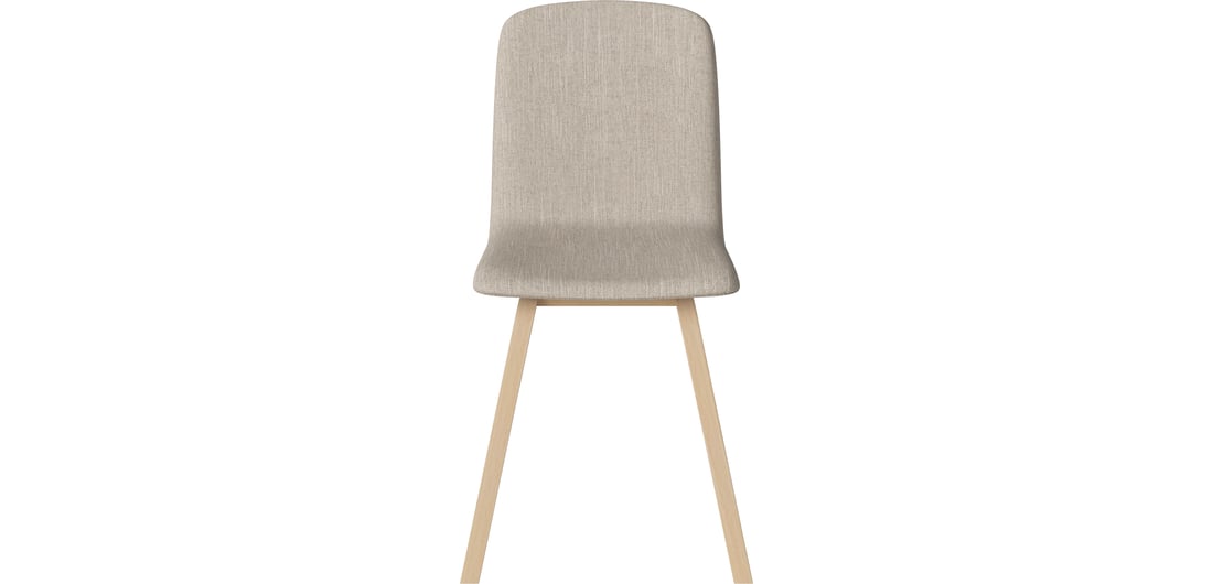 Bolia Scaun Tapițat de Dining Palm Baize - Țesătură Netedă, Sand 44×50×82 cm 1