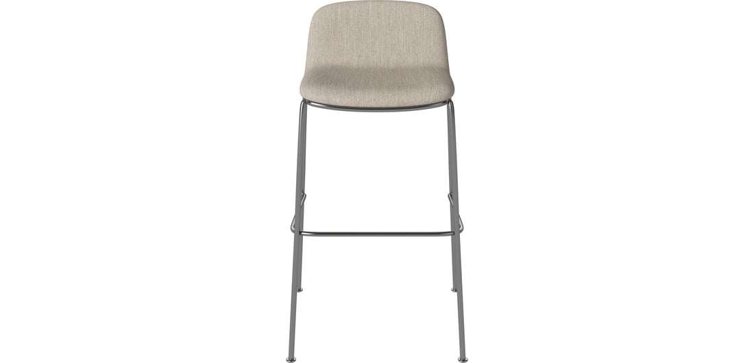 Bolia Scaun Bar Palm cu Șezut Tapițat, H65 cm Baize - Țesut Neted, Nisip 1