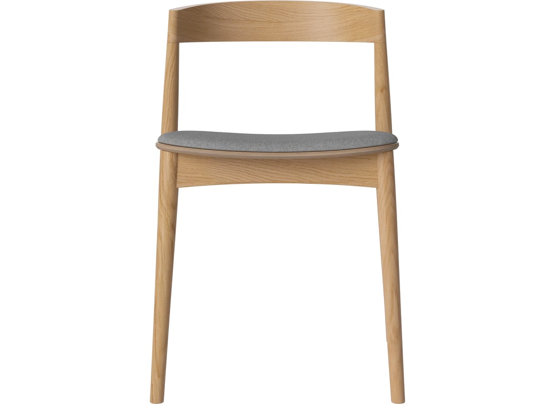 Bolia Scaun de Dining Kite Tapițat Soil - Țesătură Netedă, Gri Deschis 52,7×50,5×74 cm 2