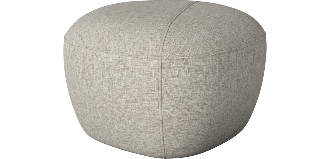 Bolia Puf Split Mic Textil Nantes - Împletitură Netedă, Nisip Lățime 60 cm Adâncime 60 cm Înălțime 40 cm 1