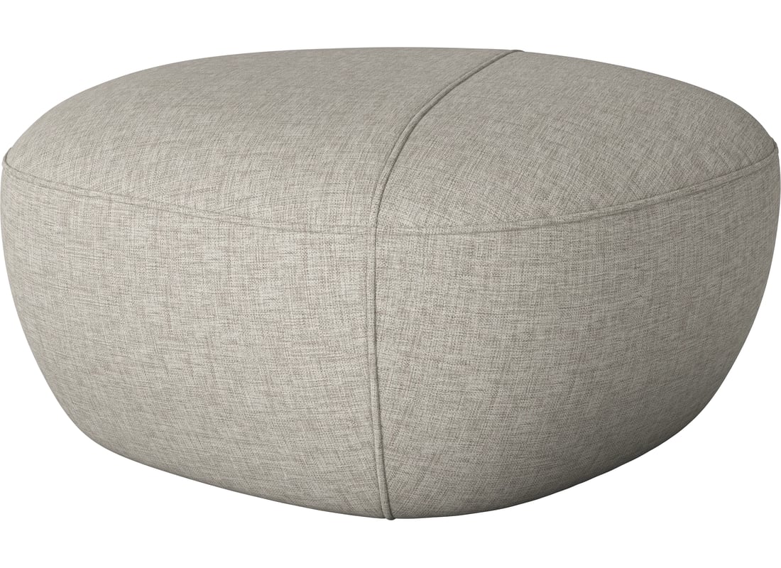 Bolia Puf Split Mare Textil Nantes - Împletitură Netedă, Nisip Lățime 90 cm Adâncime 90 cm Înălțime 40 cm 2