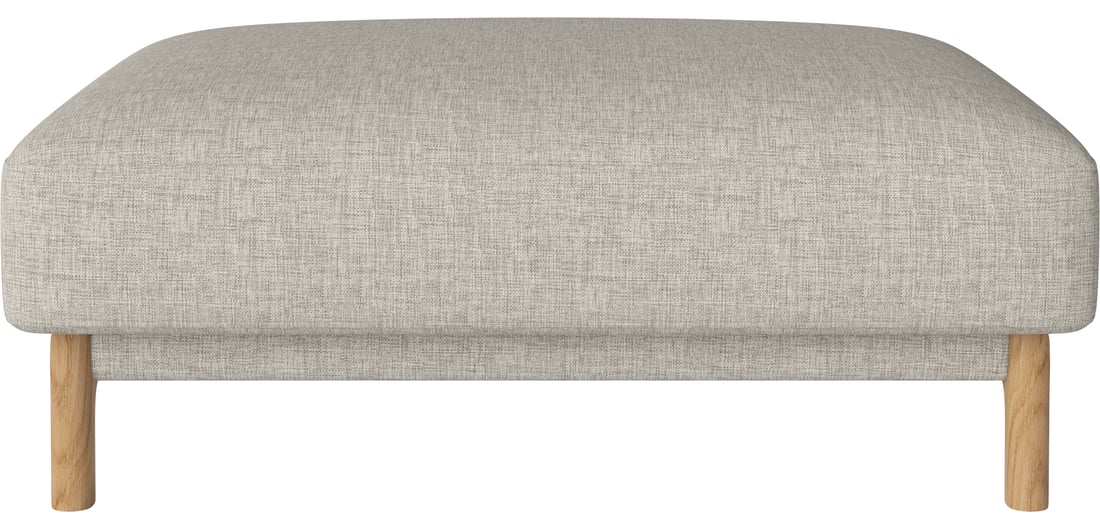 Bolia Puf Chleo Nantes - Țesătură Netedă, Nisip 106×74×42 cm 1