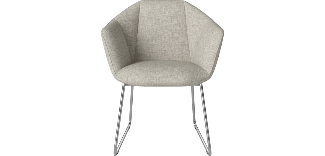 Bolia Scaun de Dining Kimono Nantes - Țesătură Netedă, Nisip 70×63,50×81 cm 1