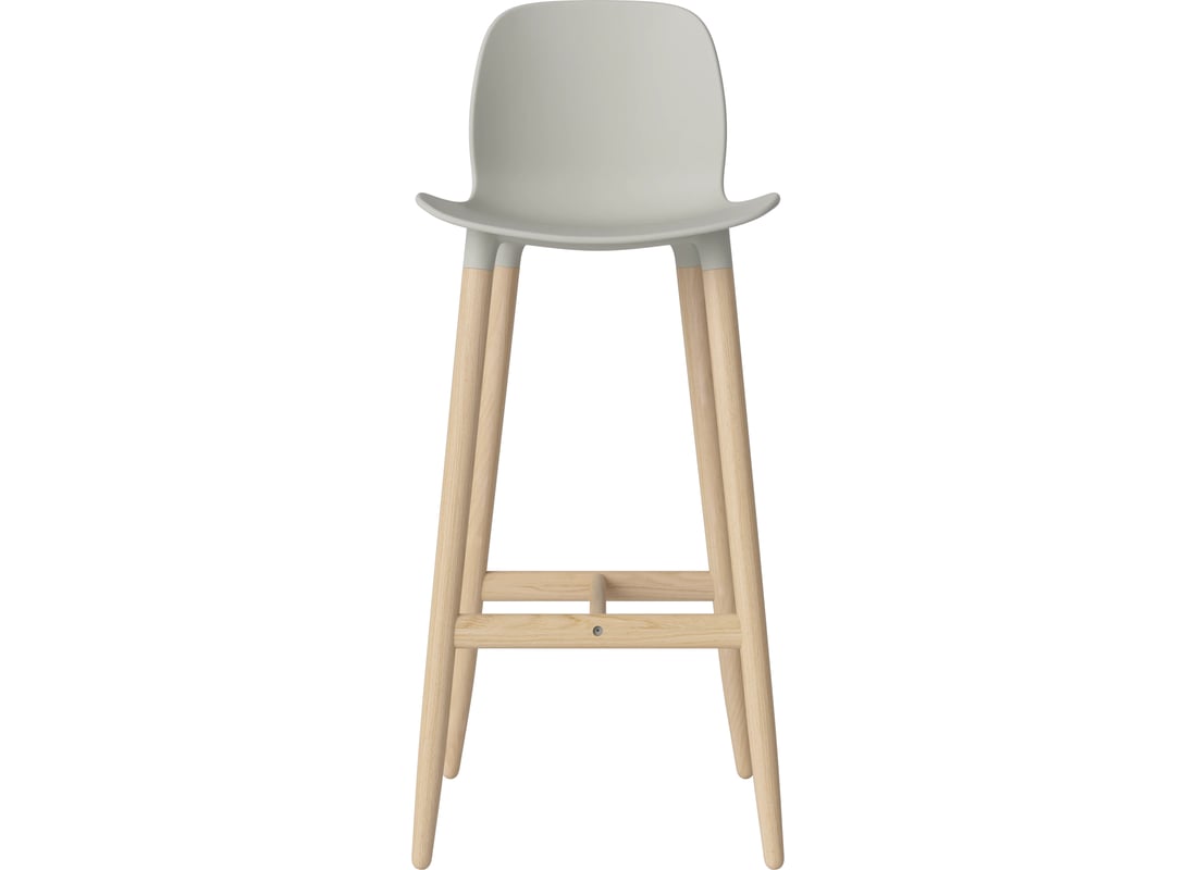 Bolia Scaun Înalt Seed H76 cm - Picioare din Polipropilen/Lemn Polipropilen Gri 43,7×45×102,5 cm 2