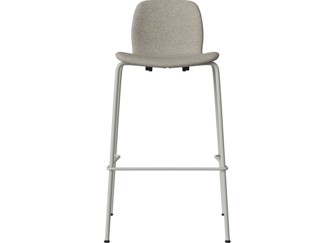 Bolia Scaun Înalt Seed H76 cm - Tapițat/Picioare Metalice Monza - Bouclé și Textură, Nisip 56,9×46×103 cm 2