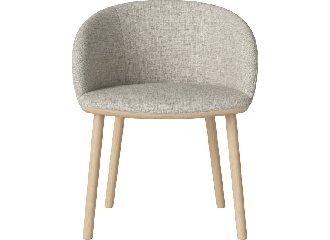 Bolia Scaun de Dining Join Nantes - Țesătură Netedă, Nisip 63×57×78 cm 2