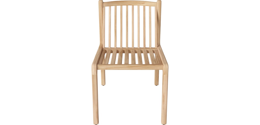 Bolia Scaun de Grădină Patio Lemn de Tec Netratat, Masiv 51×63,3×78,3 cm 1