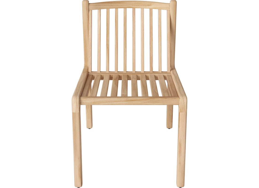 Bolia Scaun de Grădină Patio Lemn de Tec Netratat, Masiv 51×63,3×78,3 cm 2