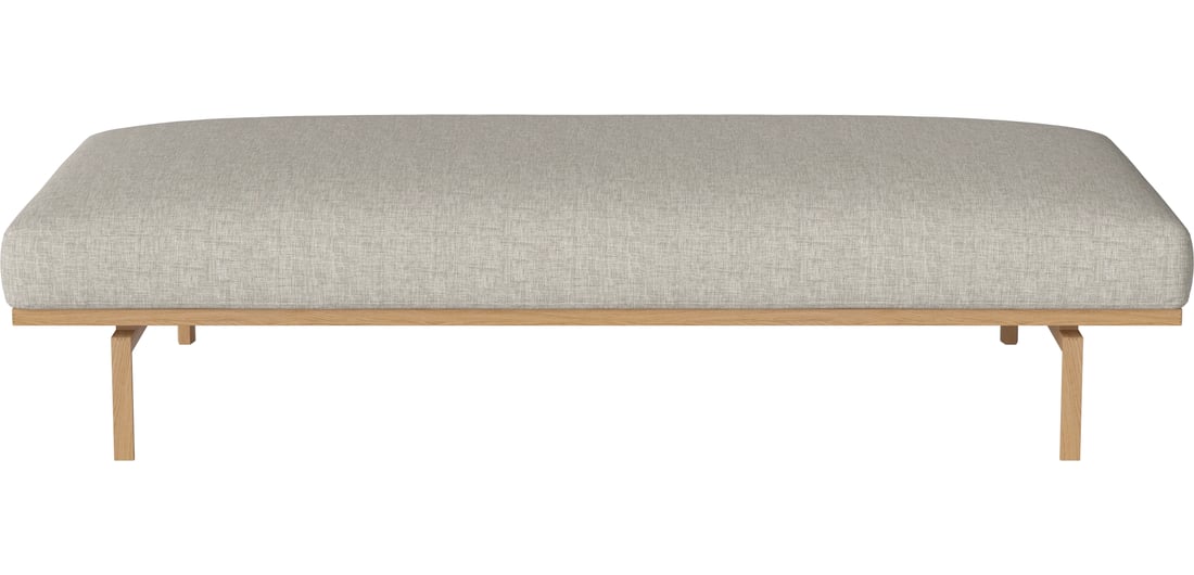 Bolia Canapea Zi-Noapte Elton Nantes - Țesătură Fină, Nisip 207×100×42 cm 1