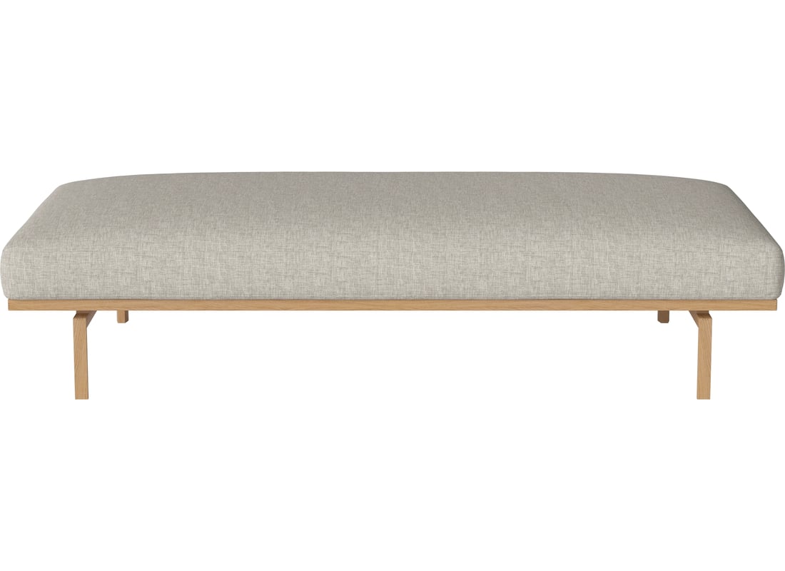 Bolia Canapea Zi-Noapte Elton Nantes - Țesătură Fină, Nisip 207×100×42 cm 2