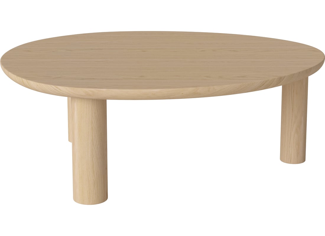 Bolia Masă de Cafea Latch 110×87 cm Stejar Alb Pigmentat, Masiv 87,10×110,80×39 cm 2