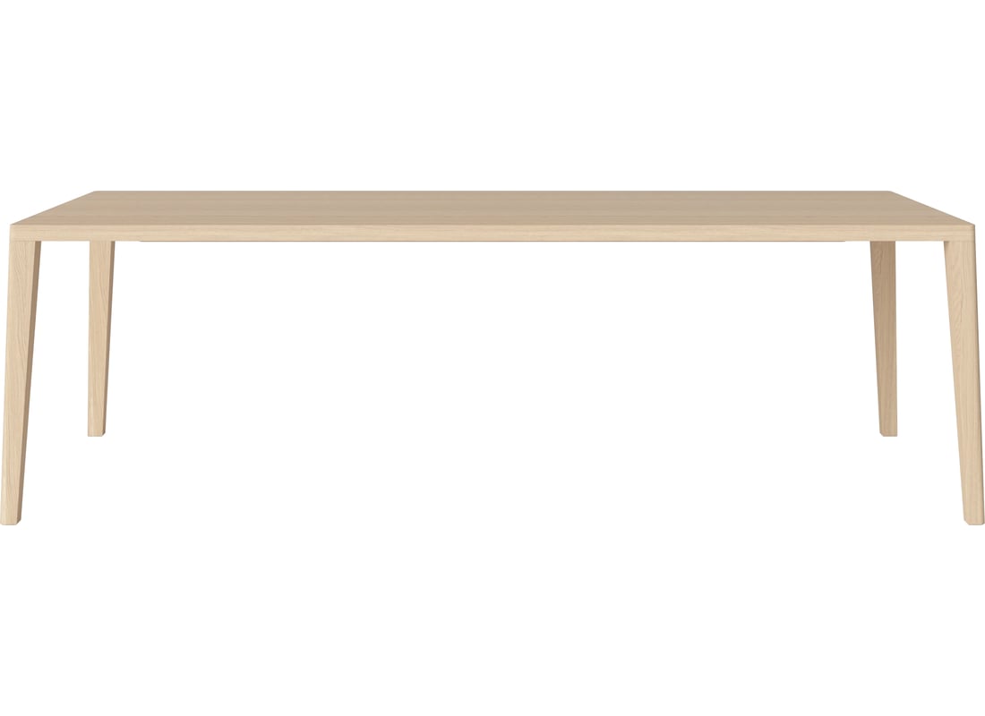 Bolia Masă de Dining Graceful 240×105 cm - 40 mm Stejar Albăluit Uluit, Masiv 2