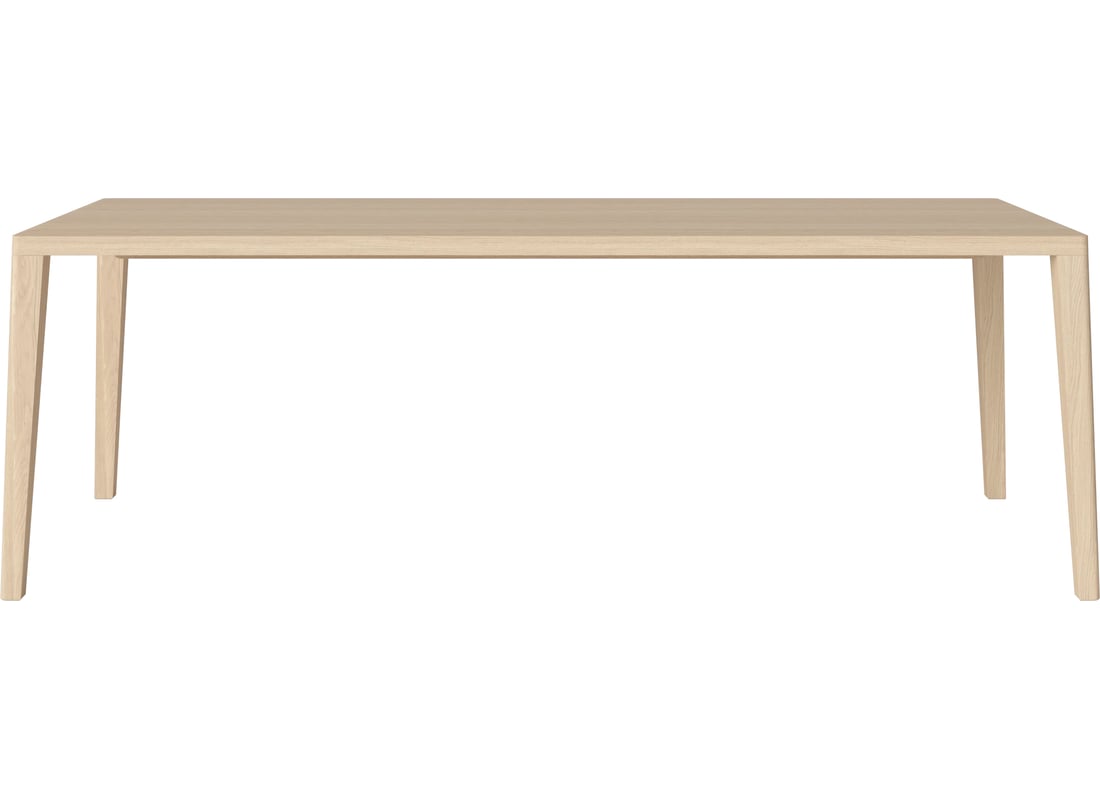 Bolia Masă de Dining Graceful 220×95 cm - 40 mm Stejar Alb Uluit, Masiv 95×226×75 cm 2