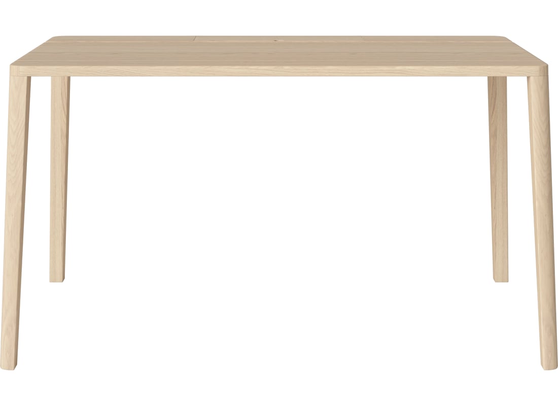 Bolia Birou Graceful 130×70, H73 cm Lemn de Stejar Alb Uluit, Masiv 2