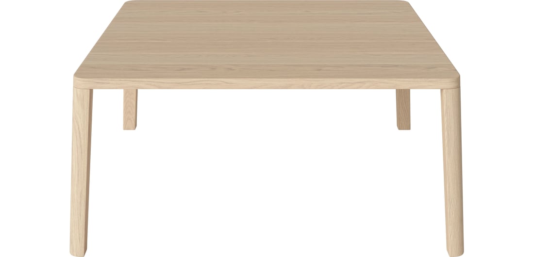Bolia Masă de Cafea Graceful 90×90×H42 cm Stejar Alb Uluit, Masiv 1