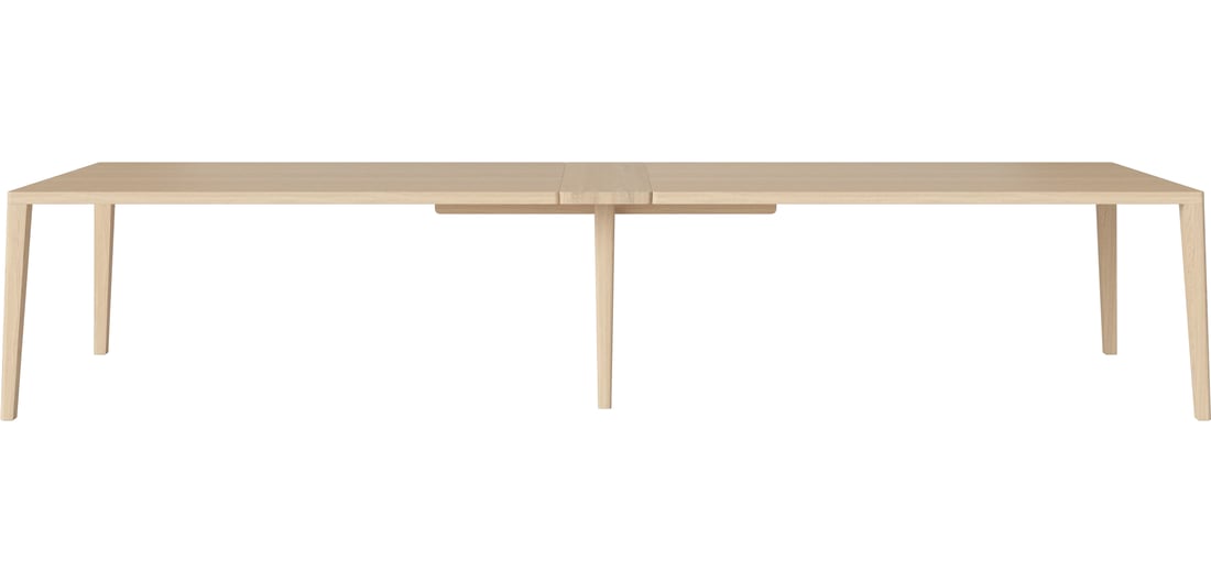 Bolia Masă Graceful Grand 390×120 cm - 30 mm Stejar Masiv, Uluit Alb 1