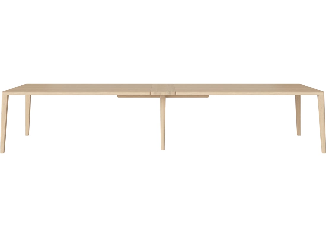 Bolia Masă Graceful Grand 390×120 cm - 30 mm Stejar Masiv, Uluit Alb 2