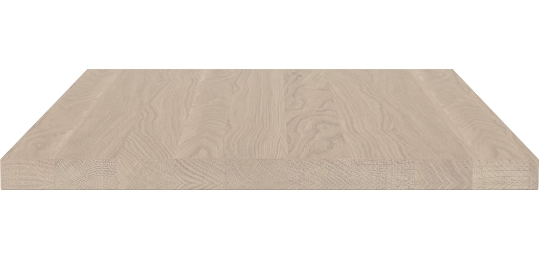 Bolia Blat Suplimentar Link 80×50 cm Lemn de Stejar Alb Uluit, Masiv 1