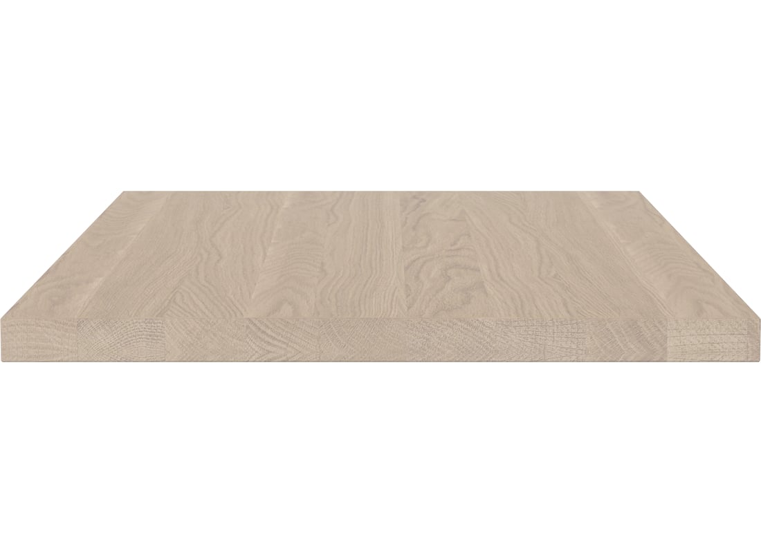 Bolia Blat Suplimentar Link 80×50 cm Lemn de Stejar Alb Uluit, Masiv 2
