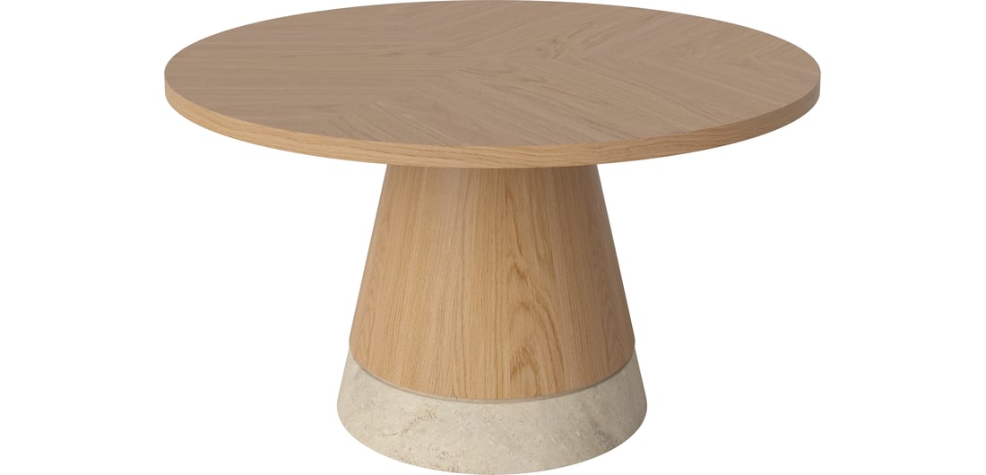 Bolia Masă de Cafea Piro Placă din Furnir Ø60 cm 1