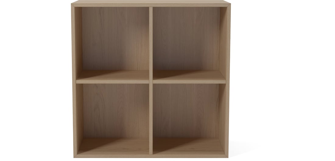 Bolia Modul Raft Case 2x2 – 28 cm Alb Pigmentat Olierat Stejar, Furnir 70x28x70 cm 1