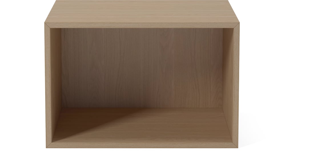 Bolia Modul Raft Case 1×1½ 35 cm Stejar Alb Uluit, Furnir 1