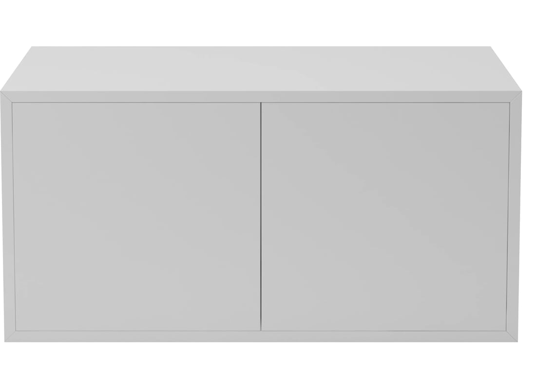 Bolia Modul Raft Case 1x2 cu Uși – 35 cm Alb Lacuit MDF 70x35x35 cm 2