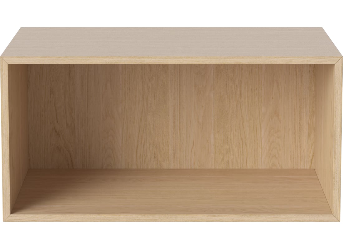 Bolia Modul de Raft Case 1×2 - 35 cm Lemn de Stejar Alb, Furnir 2