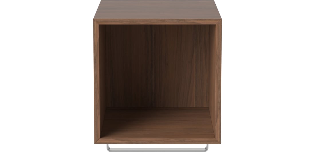 Bolia Modul de Raft Case 1x1 cu Bară de Umerașe - 35 cm Nuc Uluit, Furnir 1
