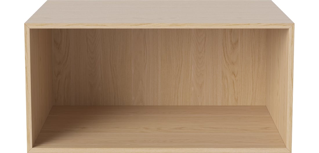 Bolia Modul de Birou Case 80×40 cm Furnir din Stejar Albit și Uluit 1