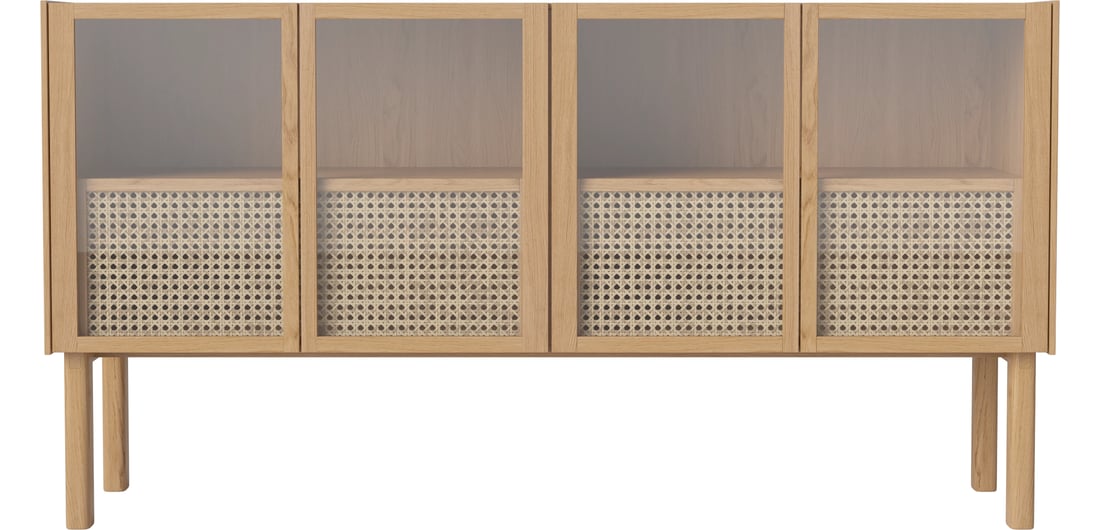 Bolia Bufet Cana Stejar Uluit, Furnir Lățime 158 cm Adâncime 40 cm Înălțime 83 cm 1