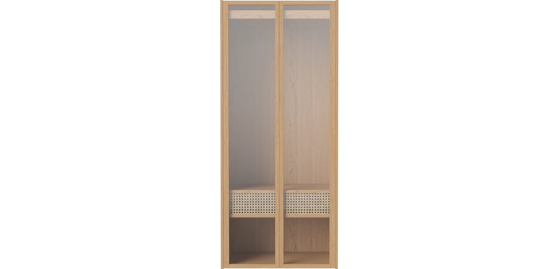 Bolia Dulap Vestiar Cana Montabil pe Perete Stejar Uluit 71×40×161 cm 1