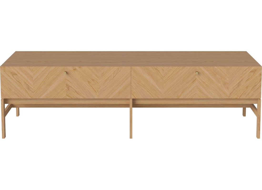 Bolia HiFi Luxe cu Uși din Lemn Stejar Uluit, Furnir 150×45×43 cm 2