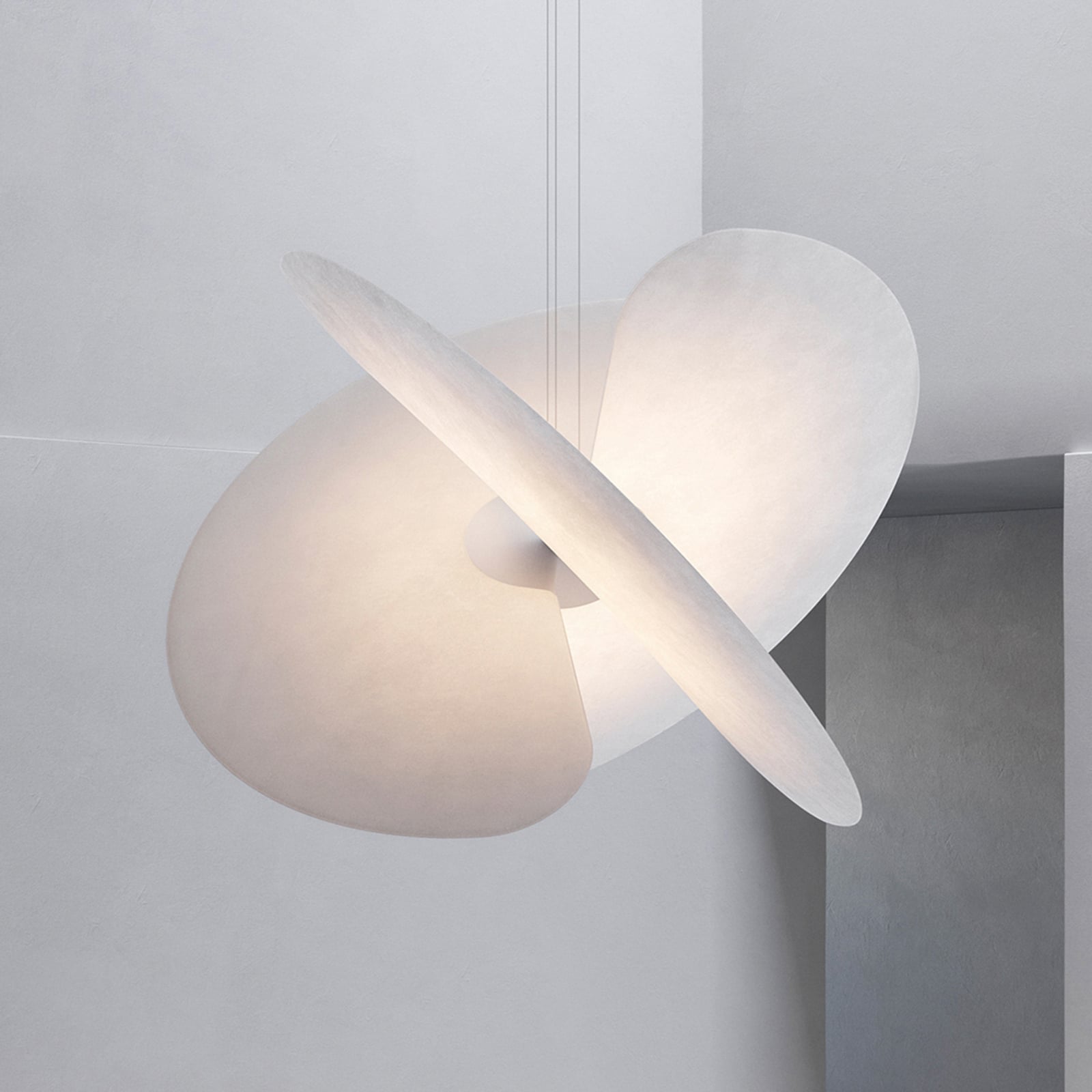 Luceplan lustră Levante | Led albă 54 w | Ø 90 cm