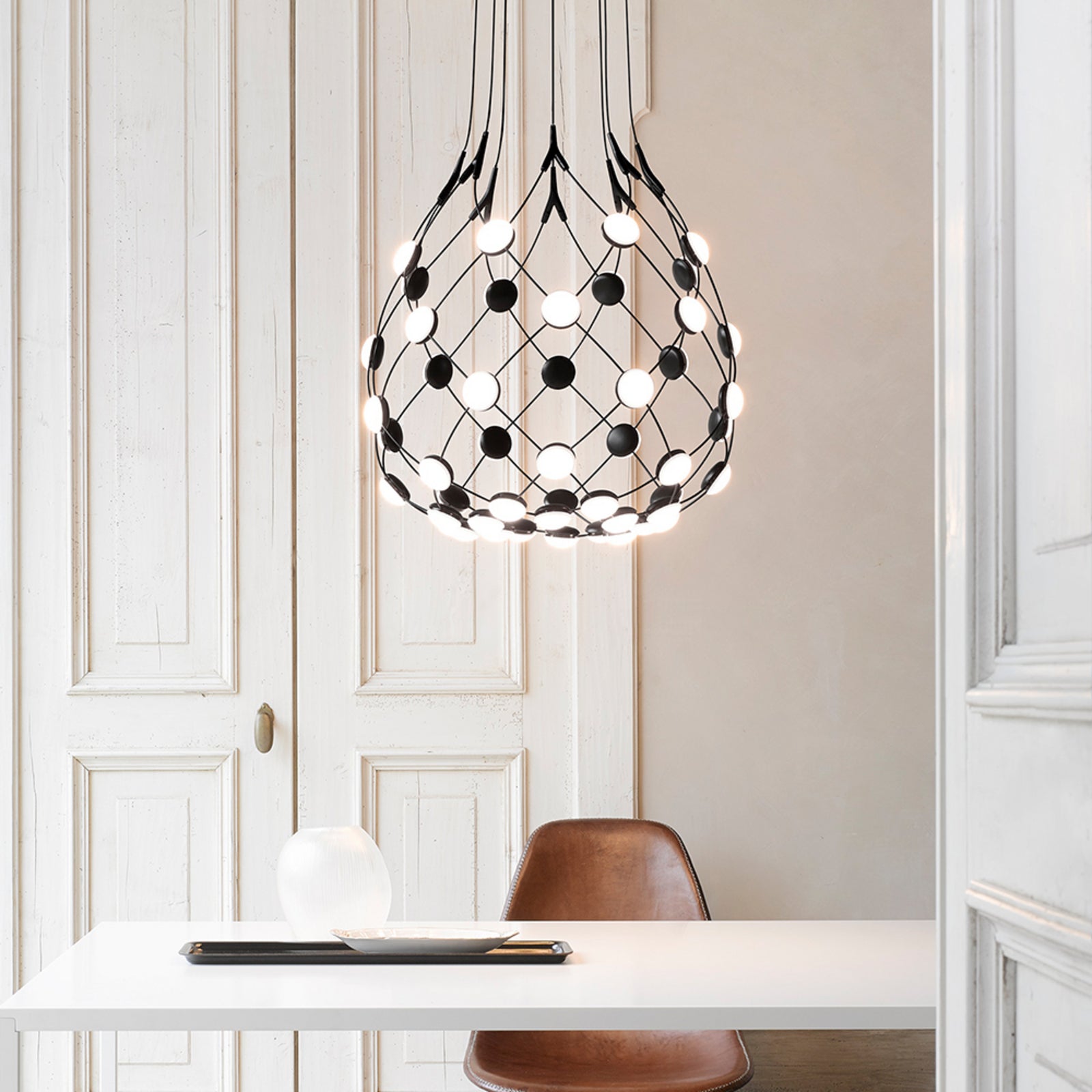 Luceplan lustră Mesh | Fără fir Bluetooth 2 m | Ø 100 cm