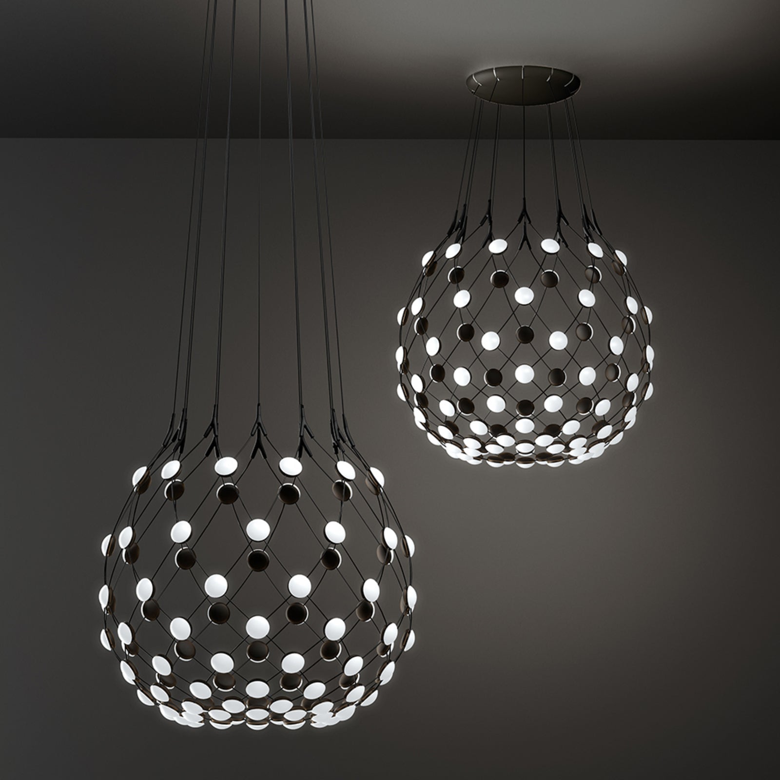 Luceplan lustră Mesh | Fără fir Bluetooth 3 m | Ø 100 cm
