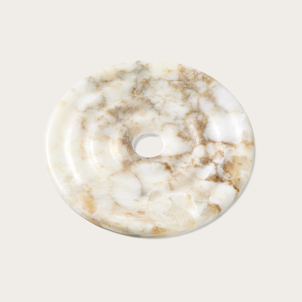 Aplică de Perete Aromas del Campo Wave, Metal și Disc din Alabastru 30 cm, E27 Max 15W