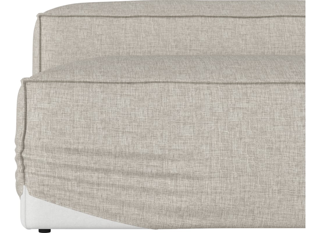 Bolia Husă Puf cu Depozitare Cosima 73×153 cm | Nantes - Țesătură Netedă, Nisip