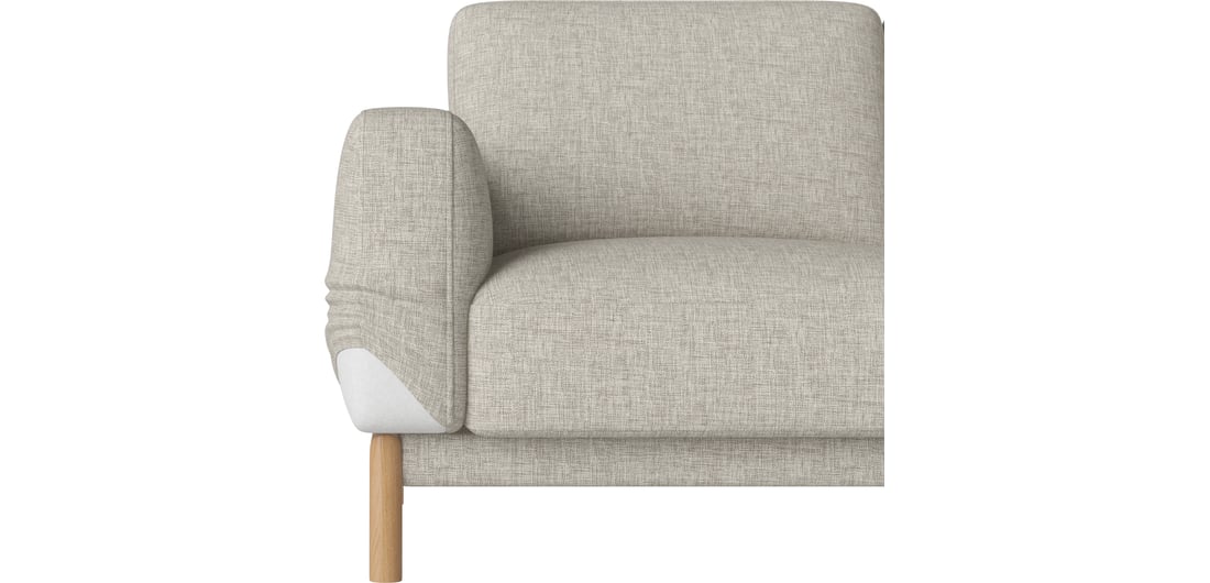 Bolia Canapea cu Șezlong Chleo Stânga Nantes - Țesătură Fină, Nisip 242×95×79 cm 1