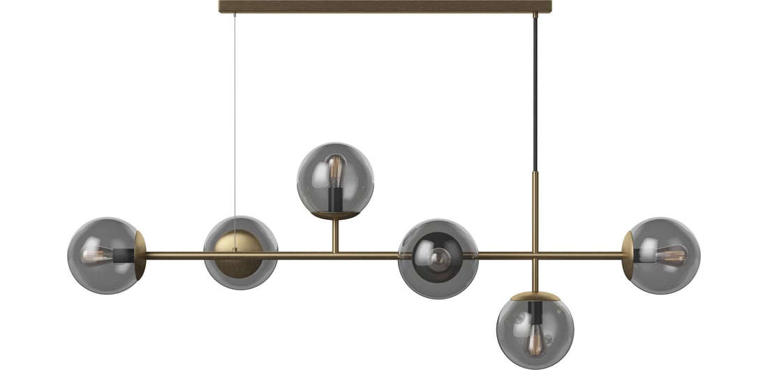 Bolia Pendul Orb Mat Antichizat din Alamă Ø115 cm 1