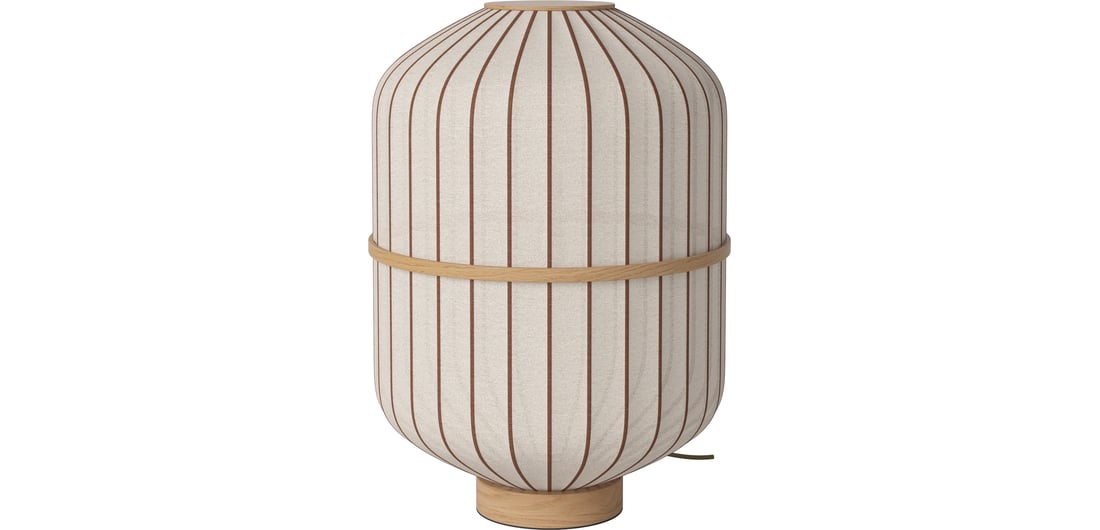 Bolia Lampă de Podea Lucén Cilindru Stejar Uluit 42×42×59 cm 1