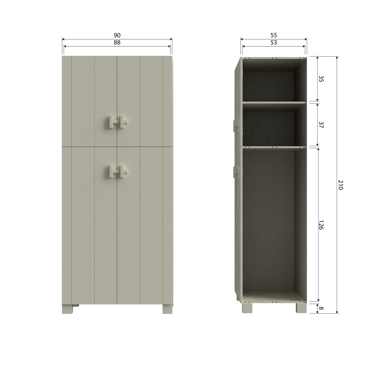 MEES WARDROBE PINE DUST [fsc]