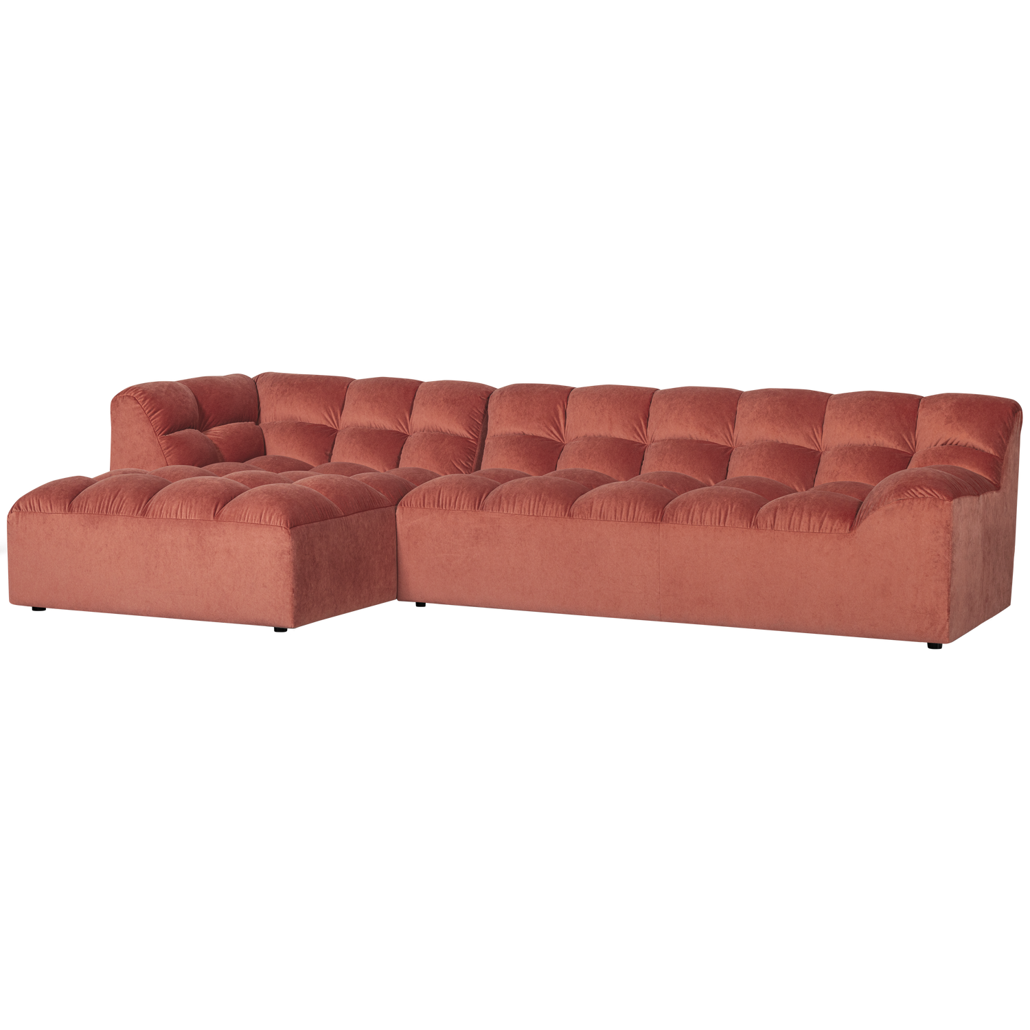 WOOOD canapea mare ALLURE CHAISE LONGUE | 100% Pes | Blush | 79x324x165 cm